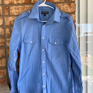 Express Modern Fit Blue Long Sleeve (Medium)